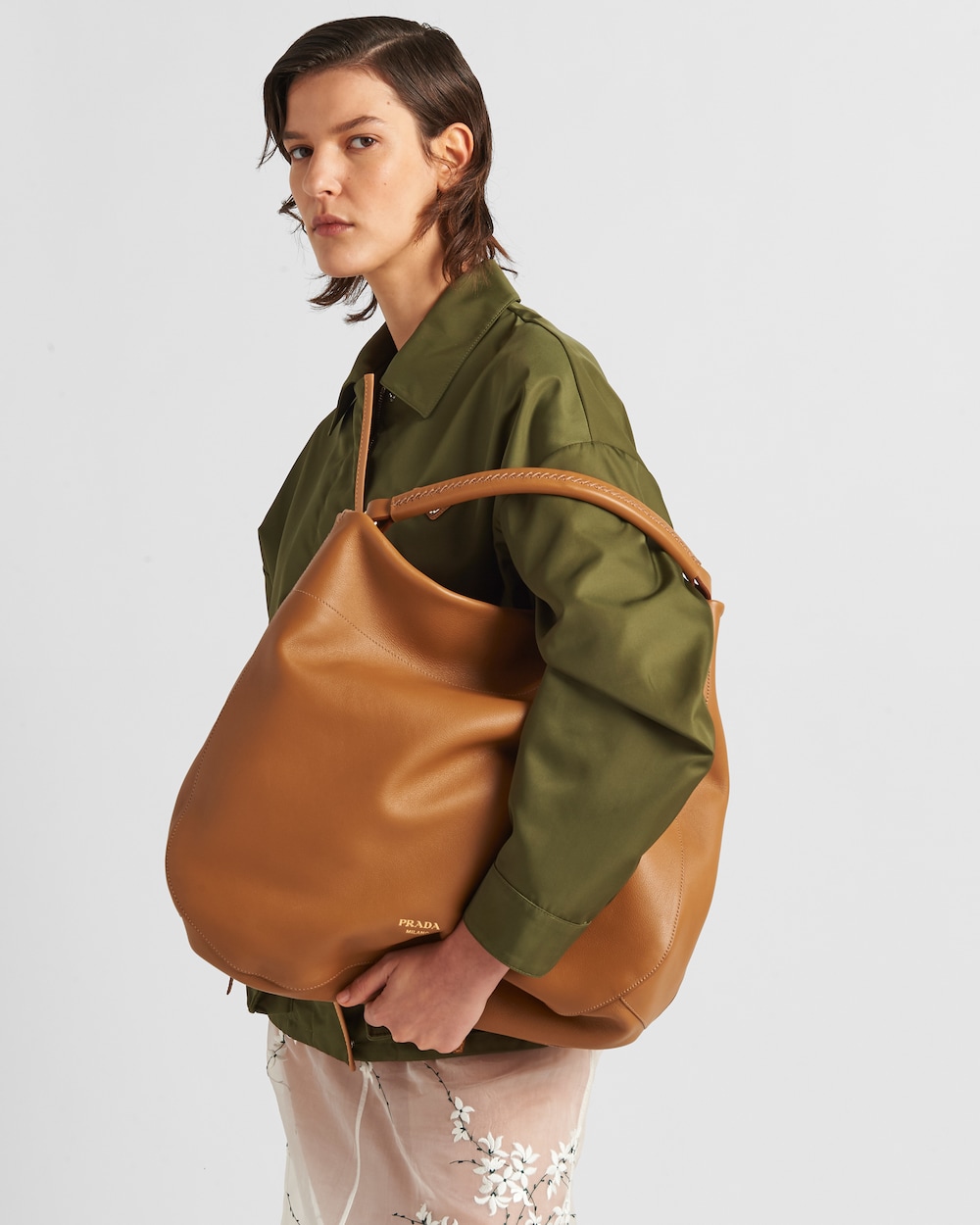 Large Leather Shoulder Bag - Image 6